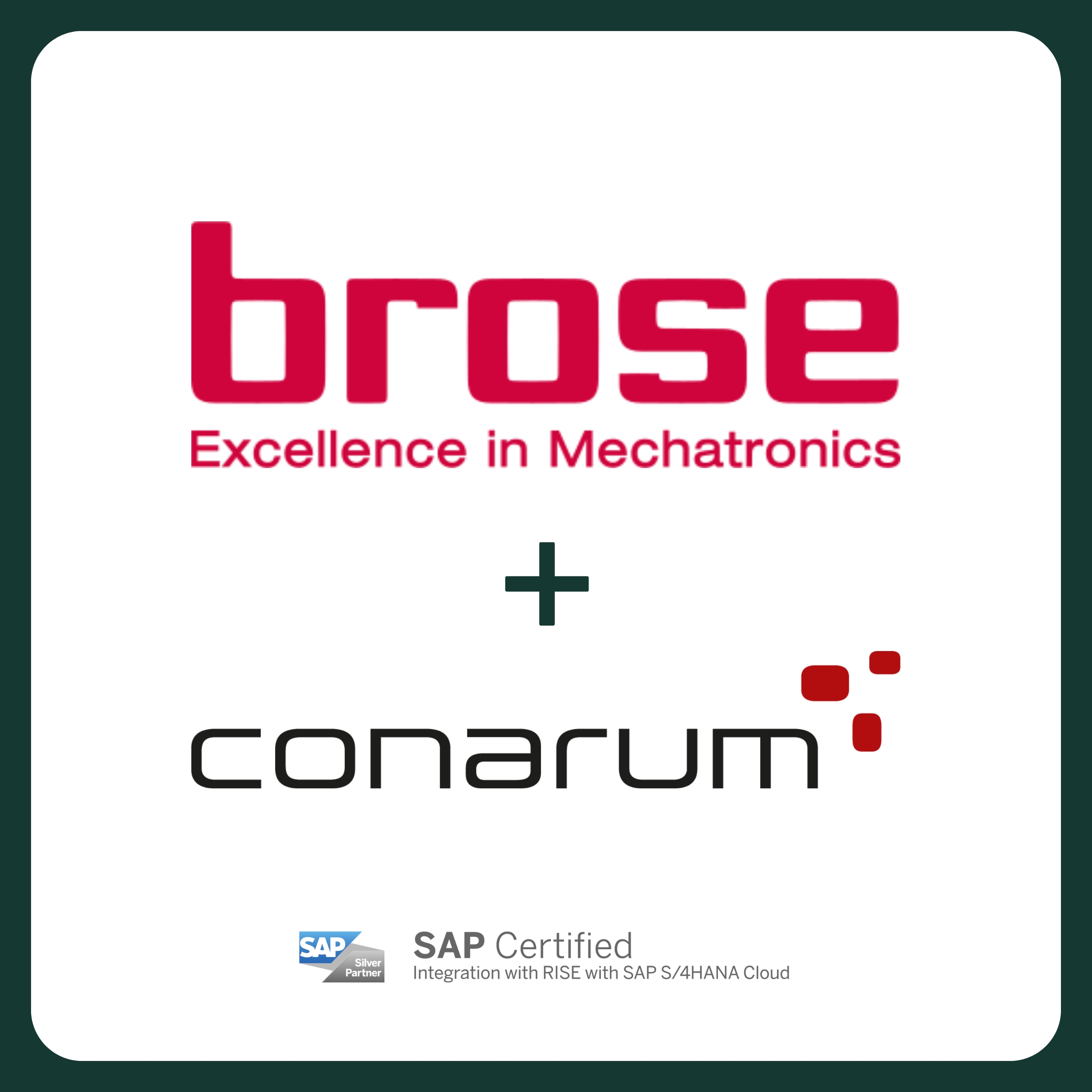 Brose and conarum SAP Innovation Award